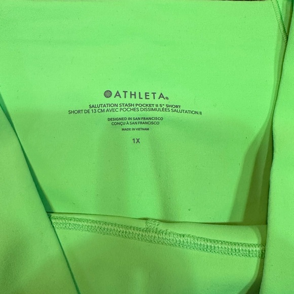 NWT Athleta salutation stash pocket II 5” shorts size 1x - Picture 6 of 9